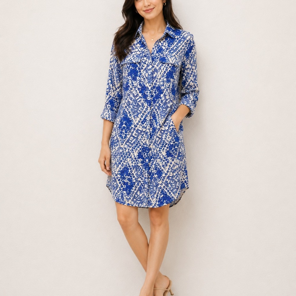 Cabi "Jewel" Button-Down Shirt Dress (Style #422) S